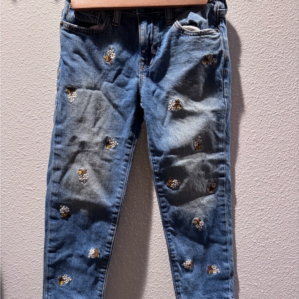 GAP Kids Blue Jeans with Gold Accents